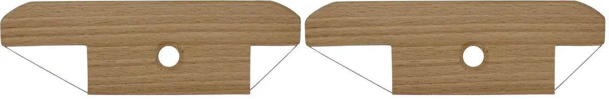 Creative Hobbies Wood and Wire Bevel Cutter Clay Trimming Tool 15cm (5.75 Inch) Pack of 2 | Professional Pottery & Ceramics Sculpting Tool - main product image