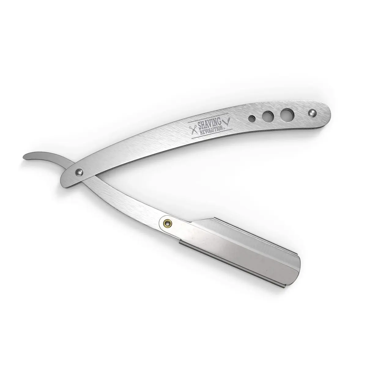 SHAVING REVOLUTION Straight Edge Barber Razor for Men - Professional Straight Blade Razor Kit with 100 Single Edge Blades (Pack of 2) - view 4