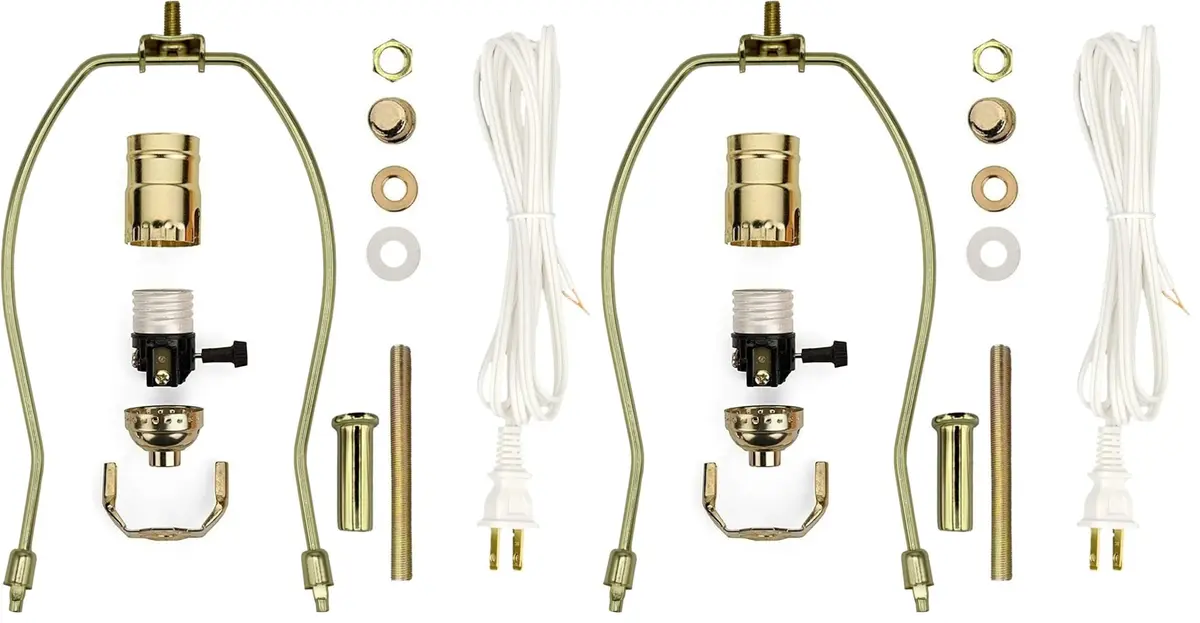 Creative Hobbies Make-A-Lamp Kit #ML3-12S | Complete DIY Lamp Parts Kit for Repair & Projects - main product image