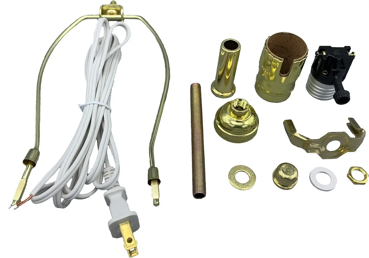 Creative Hobbies Make-A-Lamp Kit #ML3-12S | Complete DIY Lamp Parts Kit for Repair & Projects - view 2