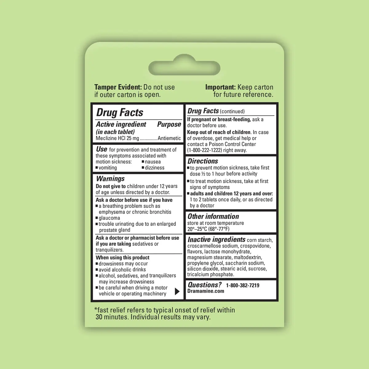 Dramamine Nausea Relief Chewable Raspberry Cream 12 Count | Fast 24-Hour Motion Sickness Support - view 8
