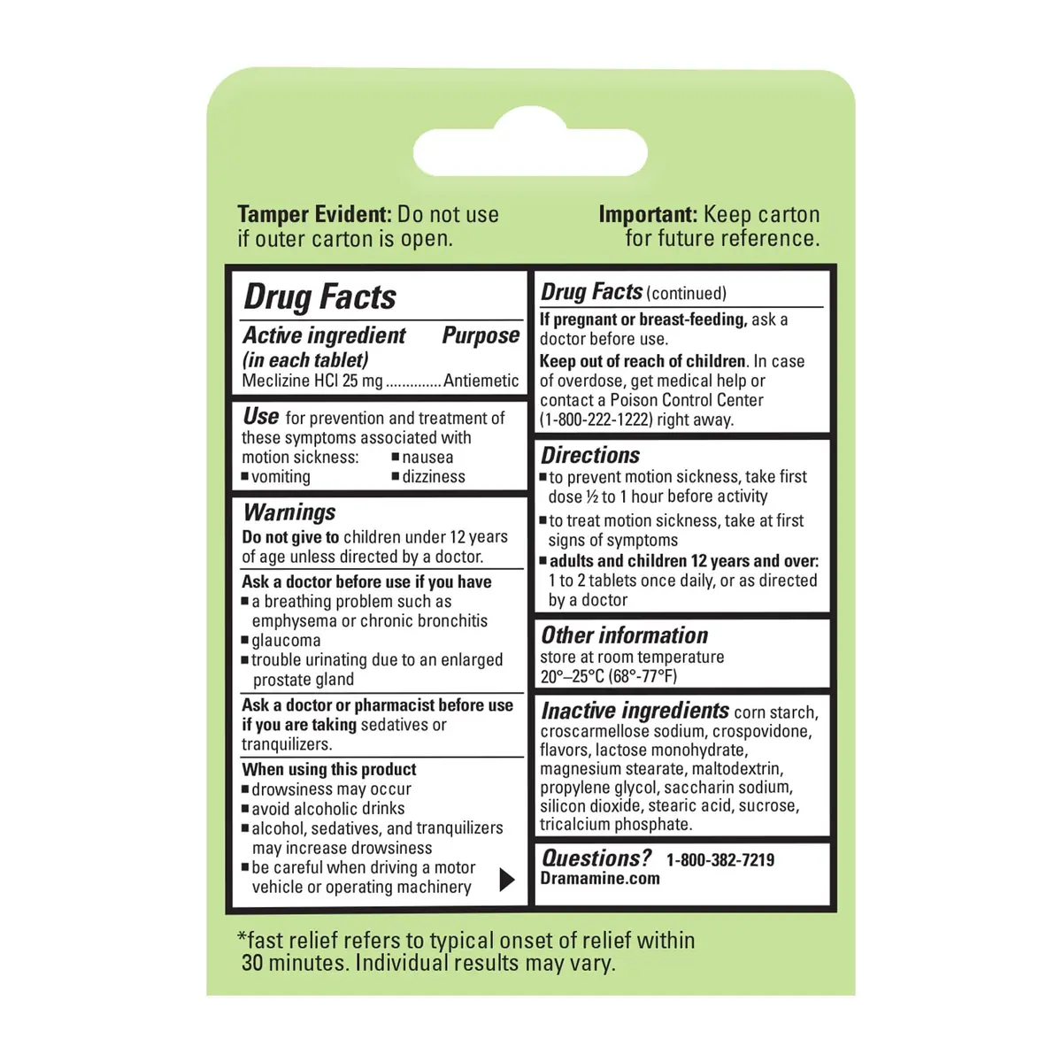 Dramamine Nausea Relief Chewable Raspberry Cream 12 Count | Fast 24-Hour Motion Sickness Support - view 9
