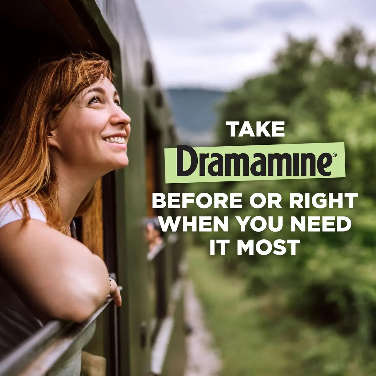 Dramamine Nausea Relief Chewable Raspberry Cream 12 Count | Fast 24-Hour Motion Sickness Support - view 3