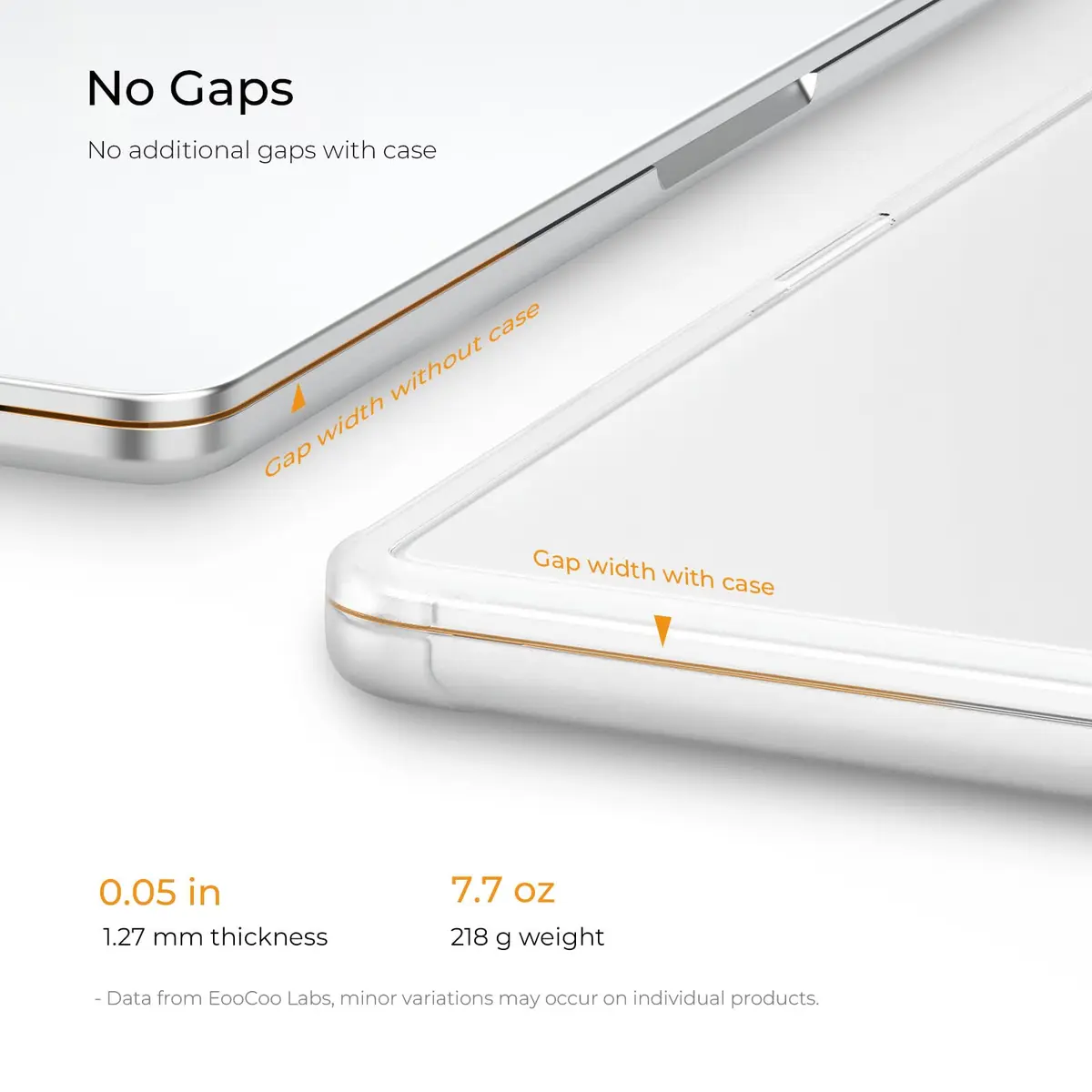 EooCoo Reinforced Anti-Crack Case for MacBook Air 13.6 inch M5-M2 Chip (2022-2026) | Shockproof Matte Clear Hard Shell - view 6