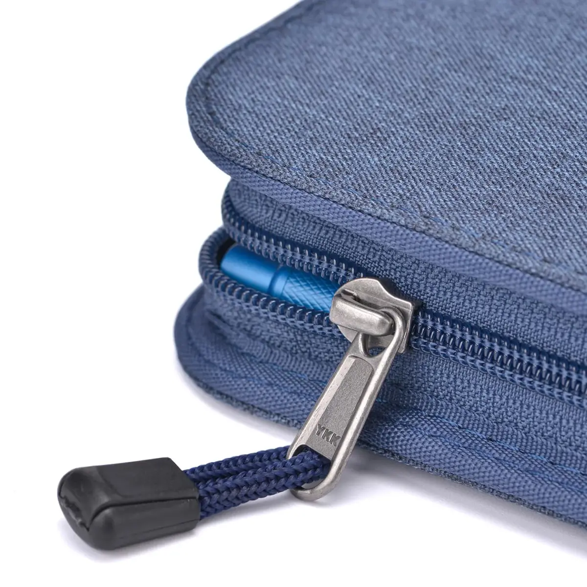 erofa 48 Slots Fountain Pen Case, Blue Canvas Holder | Large Capacity Organizer for Students & Professionals - view 8