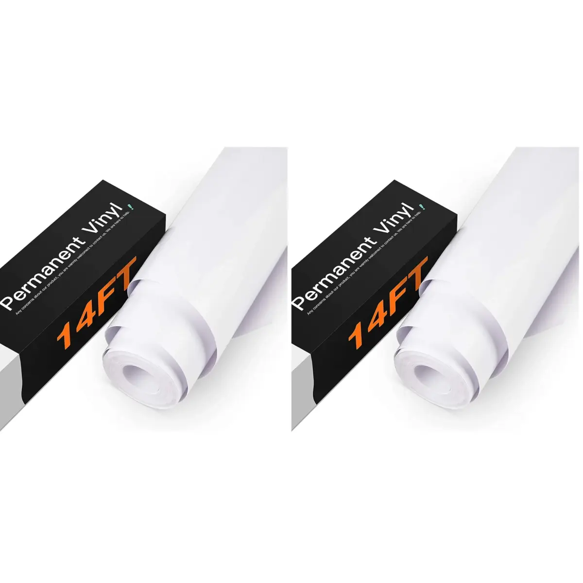 HTVRONT White Permanent Vinyl Roll 2x14 FT (744 sq ft) | Waterproof & Easy Weed for Crafts - main product image