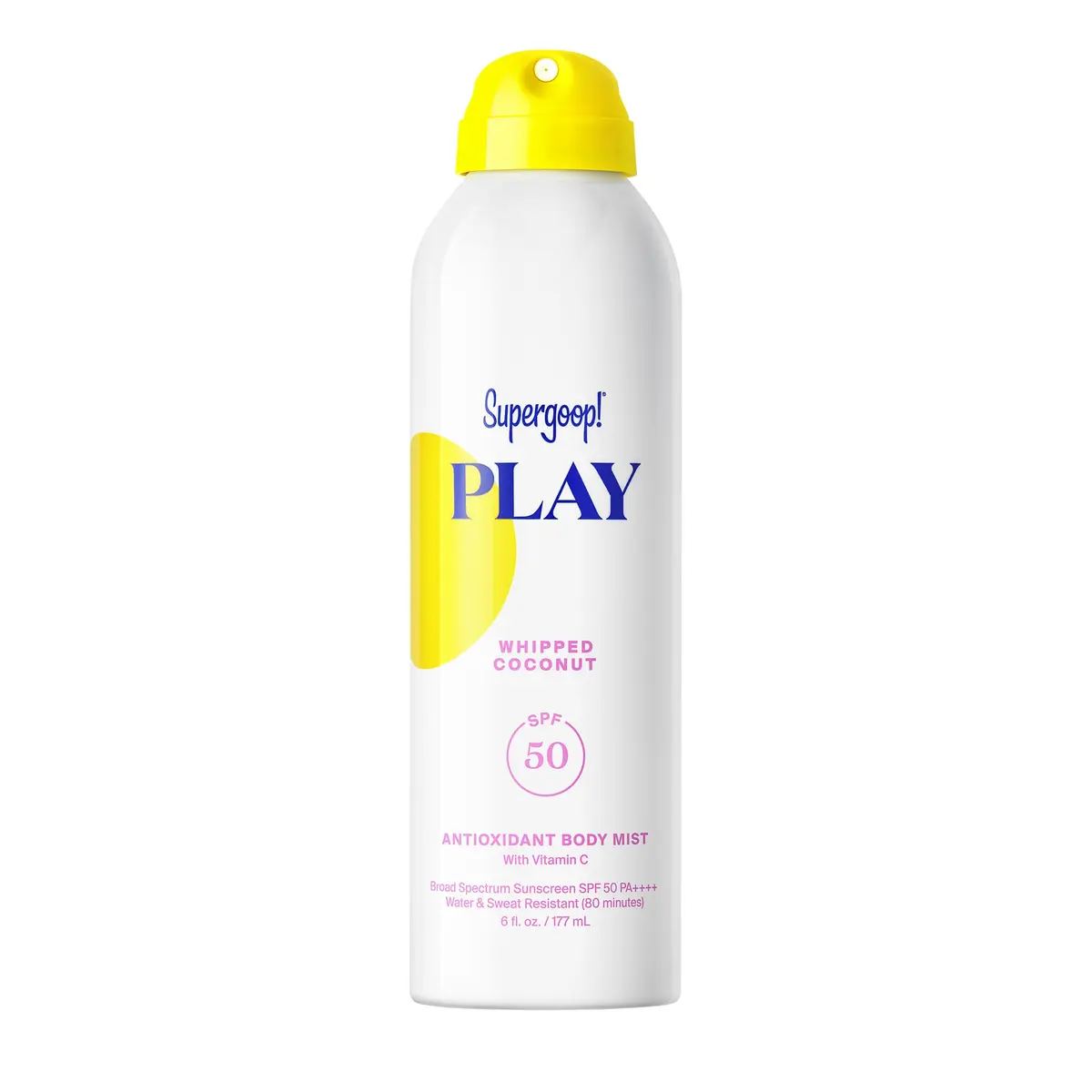 Supergoop! PLAY Antioxidant Body Mist SPF 50 PA++++ 177ml (6 fl oz) | Broad Spectrum Sunscreen Spray with Vitamin C - main product image
