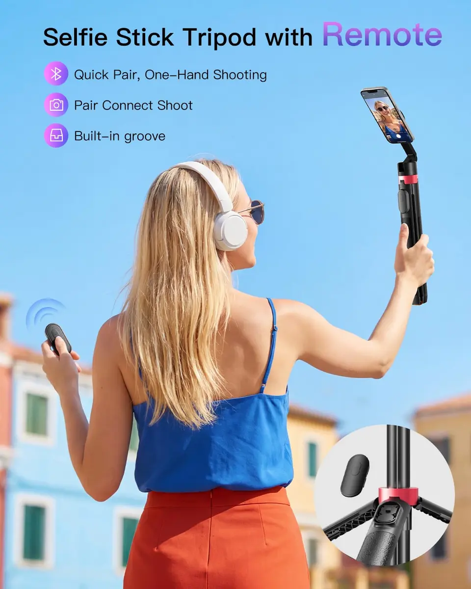 SpereSeren Portable Cellphone Stand for Recording Travel | Magnetic Tripod for Video & Photos - view 7