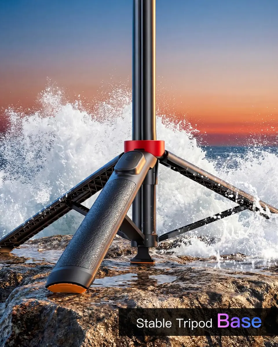 SpereSeren Portable Cellphone Stand for Recording Travel | Magnetic Tripod for Video & Photos - view 9