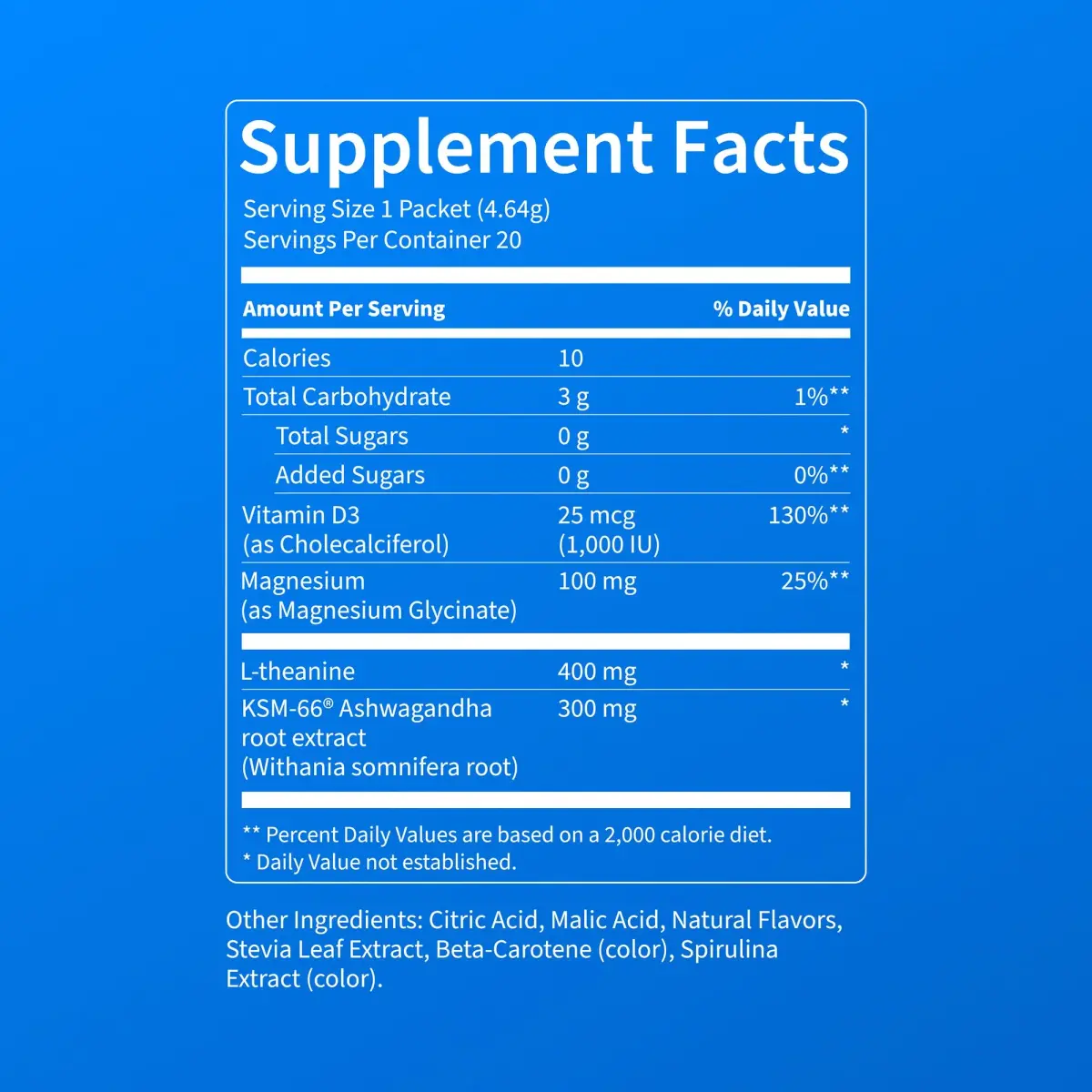 Nello Supercalm Powdered Drink Mix Cucumber Lime 20 Servings (Pack of 1) | Cortisol Reducer & Sleep Aid Supplement - view 7
