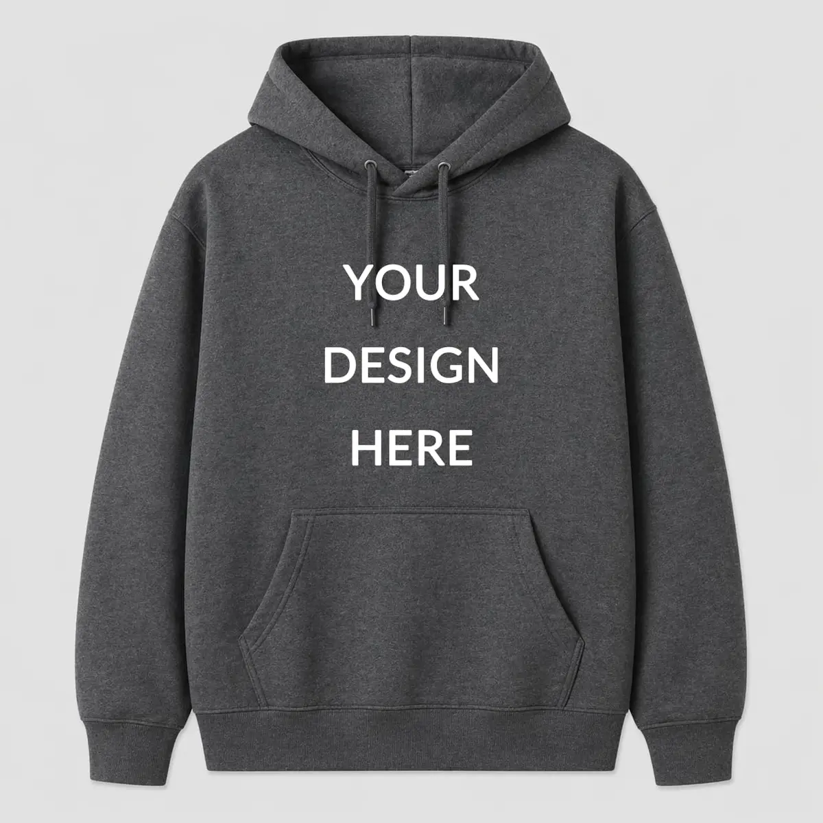 Maydear Custom Hoodie Unisex Pullover Sweatshirt Dark Gray | Personalized with Photo, Logo or Text, For Men & Women - main product image