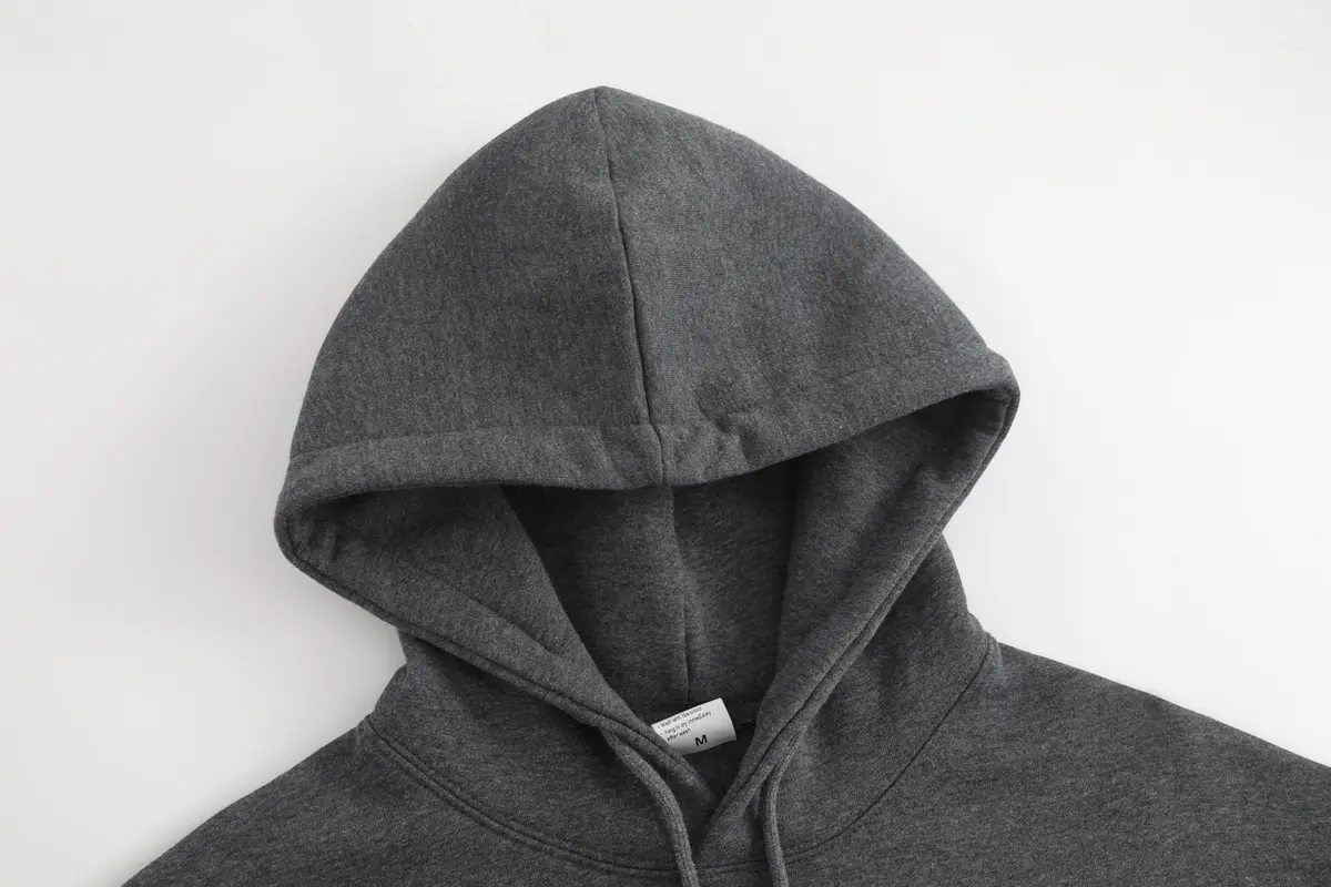 Maydear Custom Hoodie Unisex Pullover Sweatshirt Dark Gray | Personalized with Photo, Logo or Text, For Men & Women - view 4