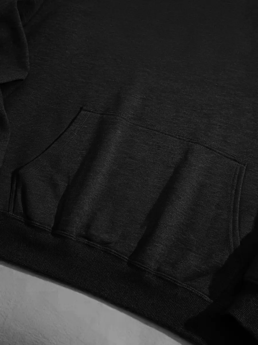 Maydear Custom Hoodie for Men & Women Unisex Pullover Sweatshirt with Kangaroo Pocket, Black - view 7