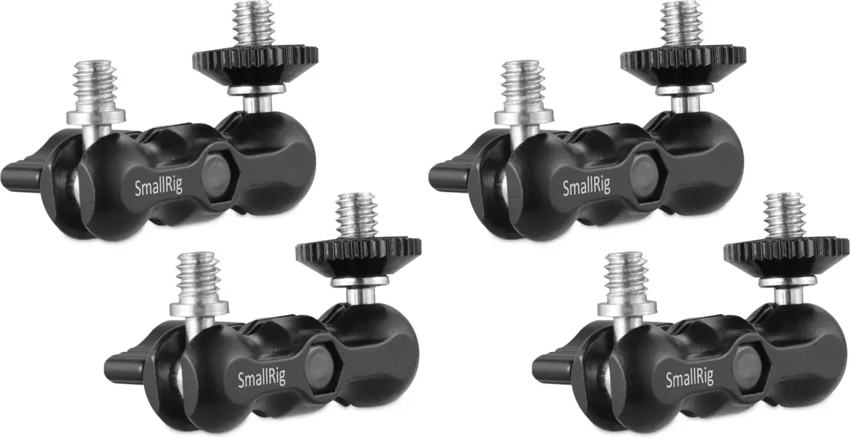 SMALLRIG Universal Magic Arm with Ballhead 2158 (2-Pack, Black) | 1/4" Screw Mounts for Camera Rigs - main product image