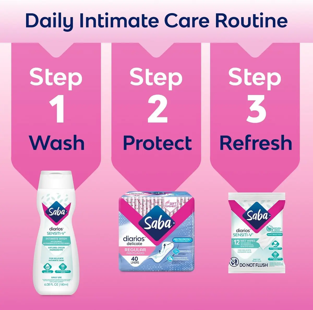 Saba Regular Delicate Panty Liners 160 Count | Ultra-Thin Breathable Daily Feminine Hygiene - view 7