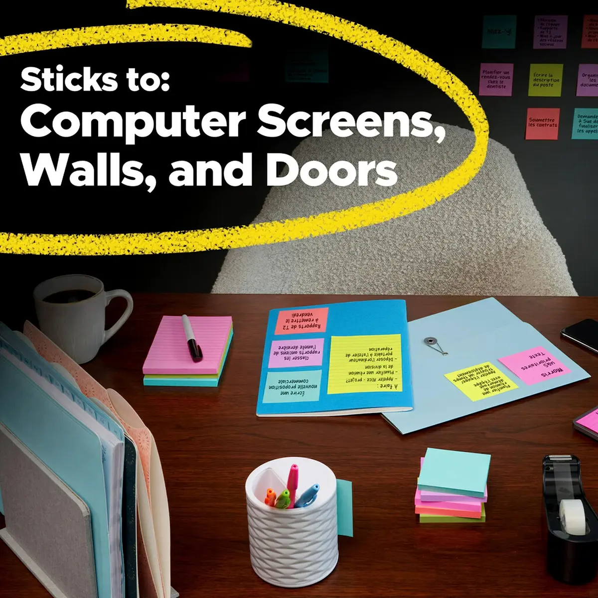 Post-it Super Sticky Notes, Energy Boost Collection, 1260 Sheets | 2X Sticking Power - view 7