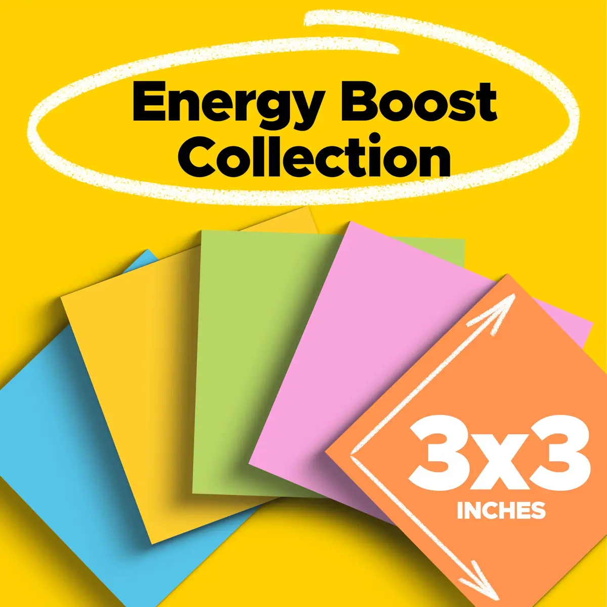 Post-it Super Sticky Notes, Energy Boost Collection, 1260 Sheets | 2X Sticking Power - view 2