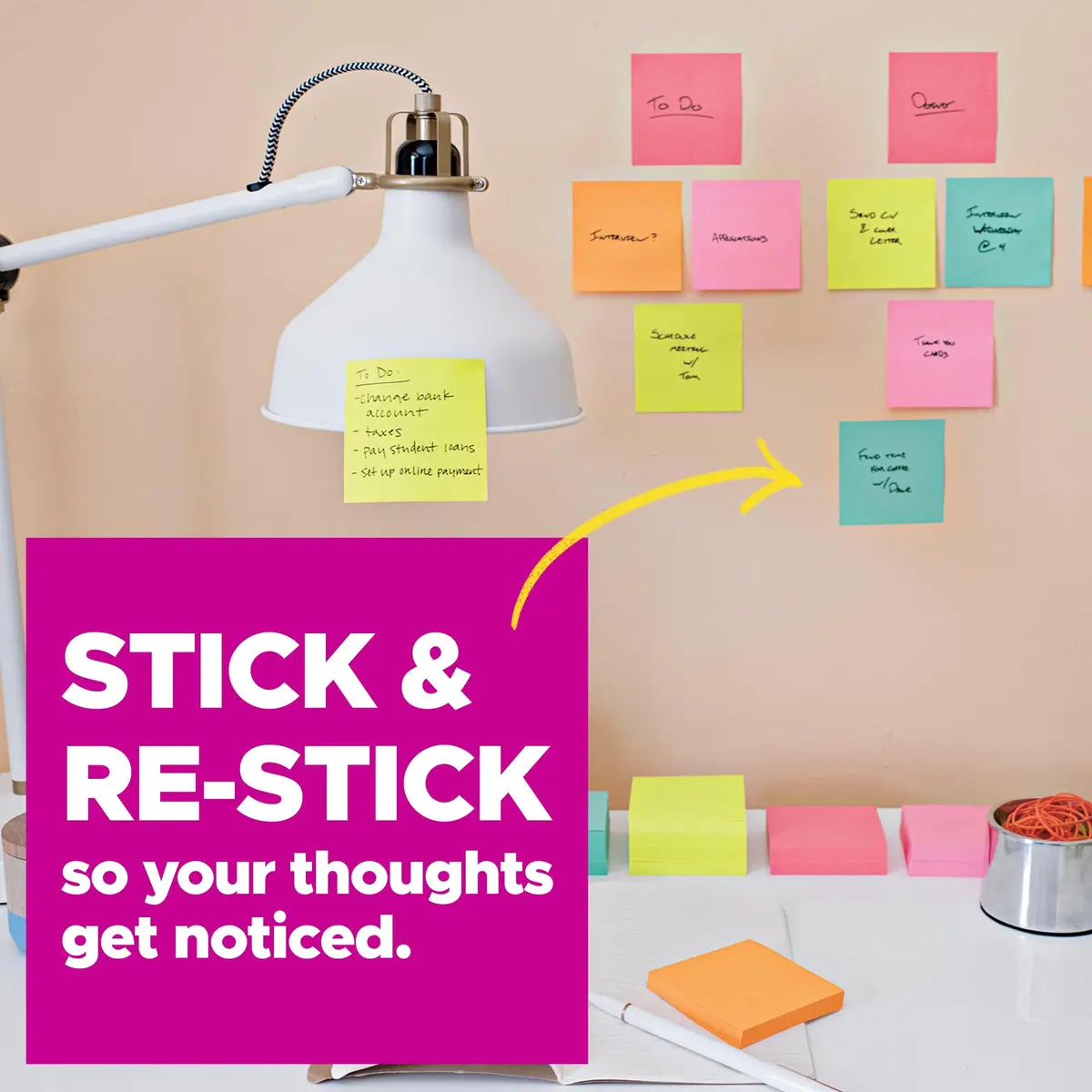 Post-it Super Sticky Notes, Energy Boost Collection, 1260 Sheets | 2X Sticking Power - view 4