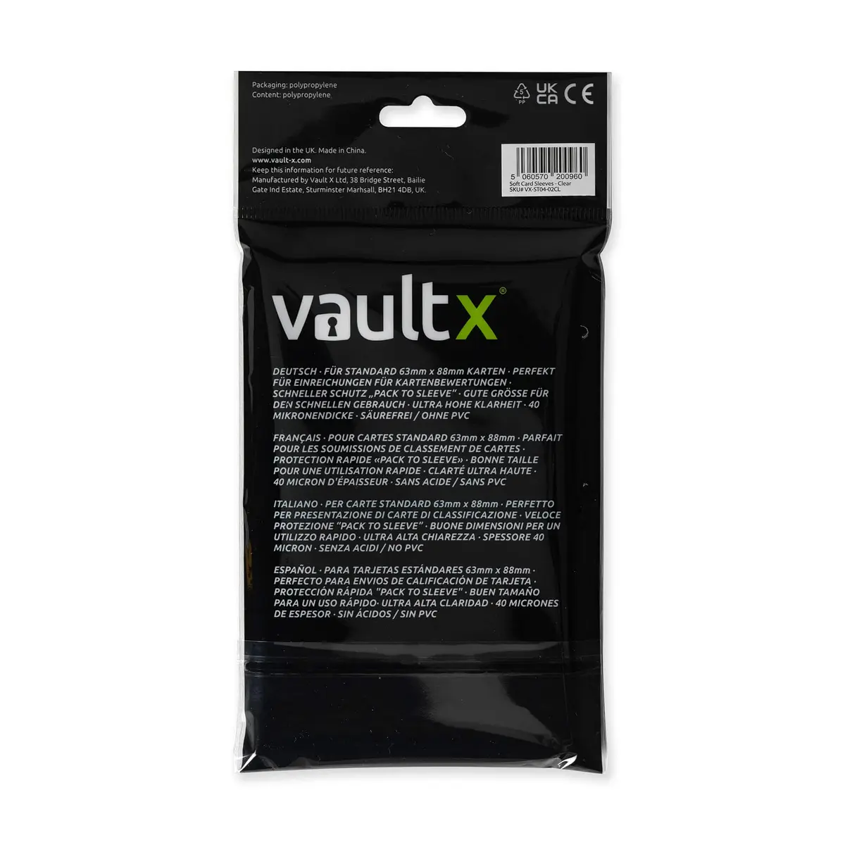 Vault X Trading Card Penny Sleeves 66mm x 92mm | High Clarity, 2000 Pack for Collectors & Players - view 3