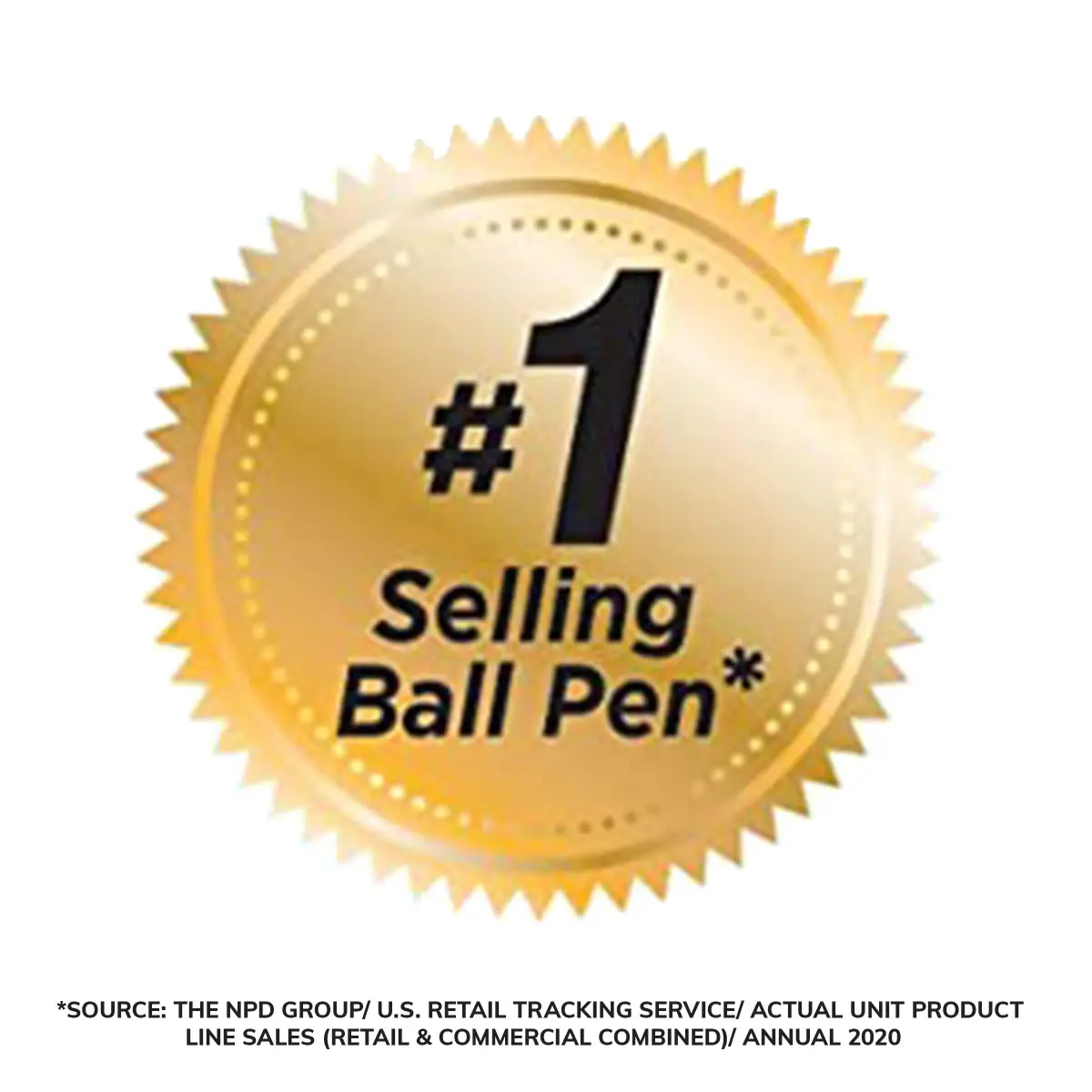 BIC Round Stic Xtra Life Black Ballpoint Pens | Smooth Ink Flow - view 4