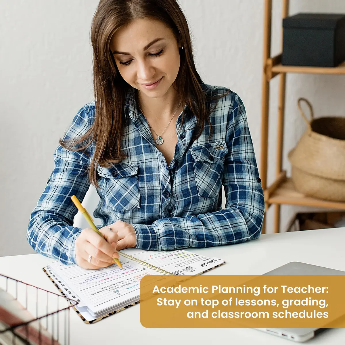 Taja Academic Planner 2026-2027, Monthly & Weekly Jul 2026-Jun 2027, 16.3cm x 21.7cm (6.3"x8.5") Hardcover Spiral Planner with Tabs | Organized for Students & Professionals - view 7
