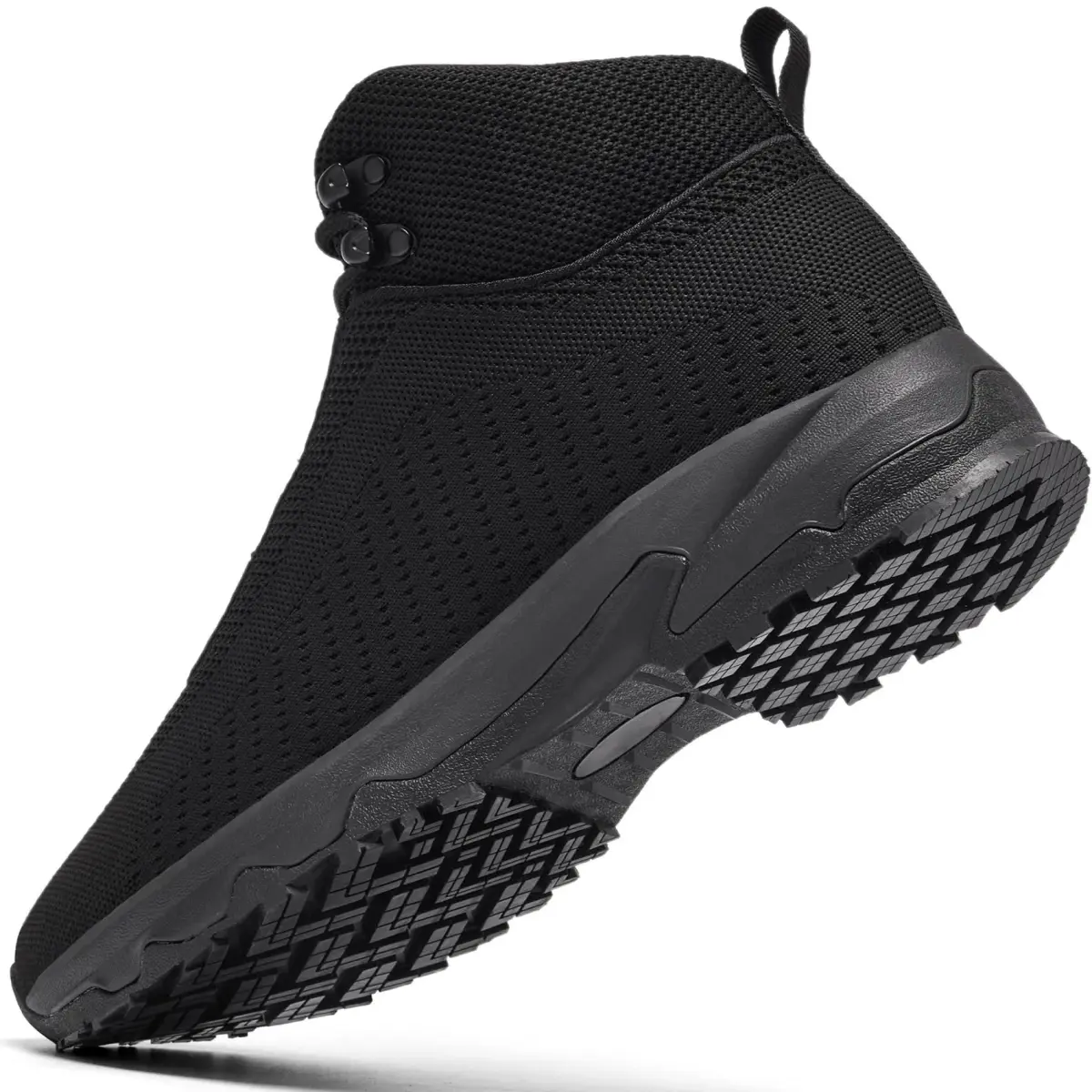 SHULOOK Black Non Slip Work Boots for Men — Size 7 Wide | Restaurant Kitchen Food Service Ankle High - view 3