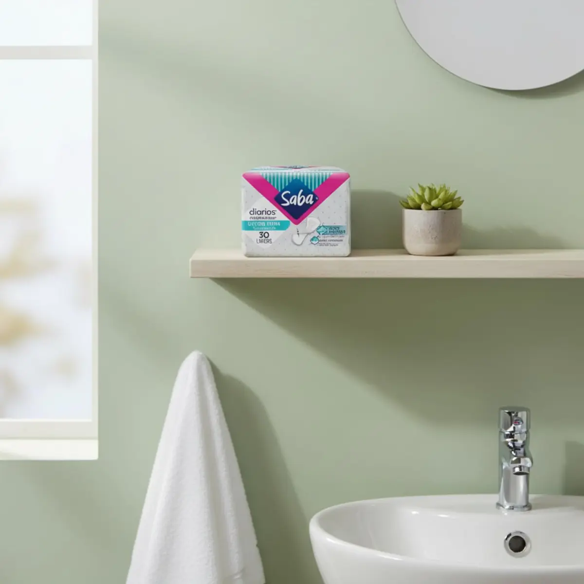 Saba Diarios Ultra Thin Multishape Panty Liners 120 Count | Light Daily Protection, Discreet & Comfortable - view 7