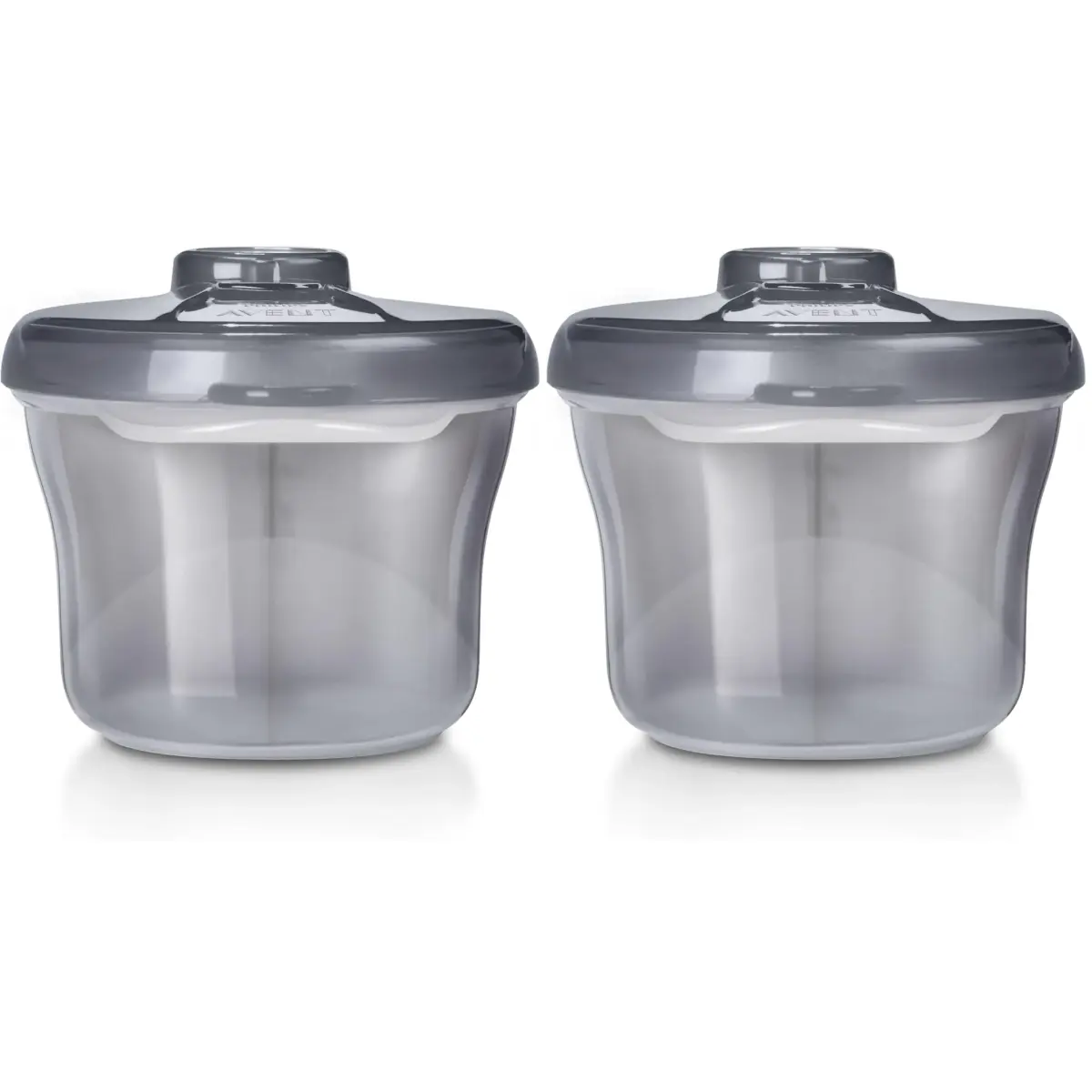 Philips Avent Powder Formula Dispenser and Snack Cup | 260ml (9 oz) | BPA-Free, Grey, Pack of 2 - main product image