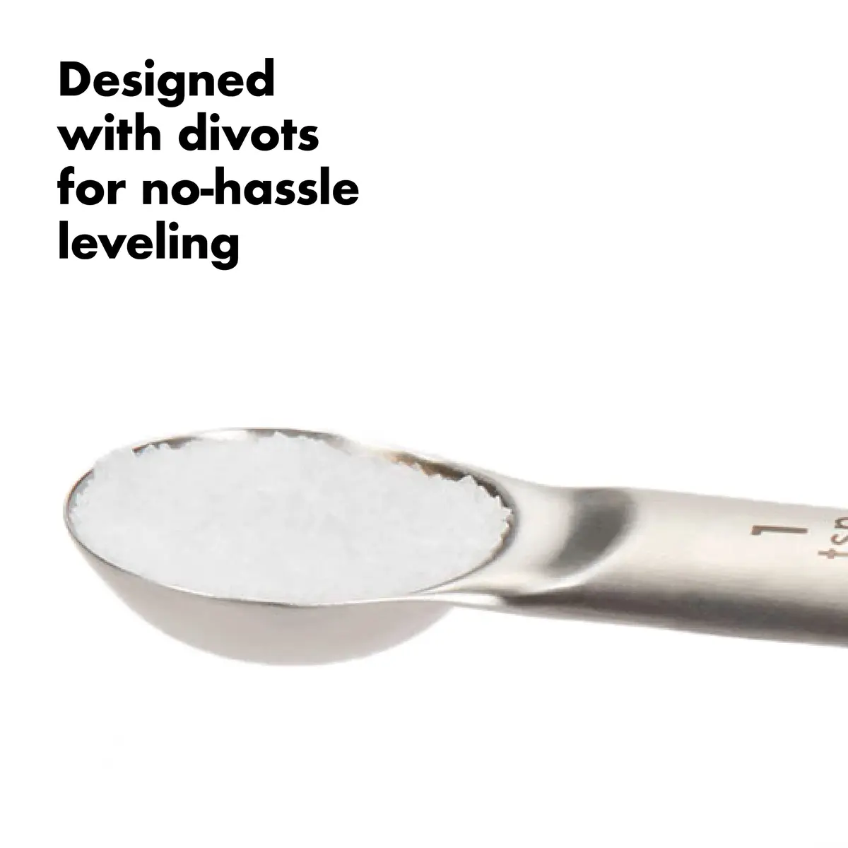 OXO Good Grips 4 Piece Stainless Steel Measuring Spoons Set with Magnetic Snaps, 15ml (1 T) | Precision Baking & Cooking - view 6