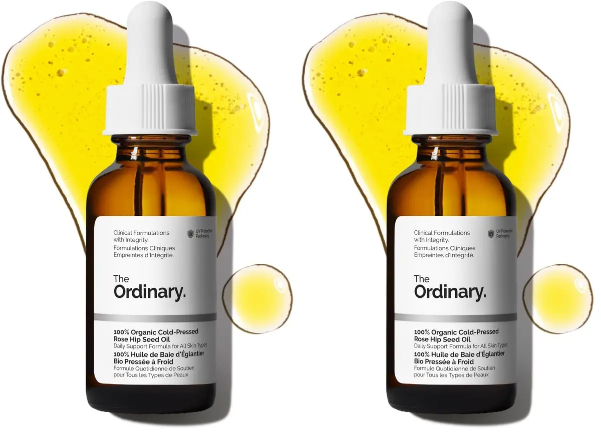 The Ordinary 100% Organic Cold-Pressed Rose Hip Seed Oil 60ml (2 Fl Oz) | Hydrates Skin & Improves Uneven Tone - main product image