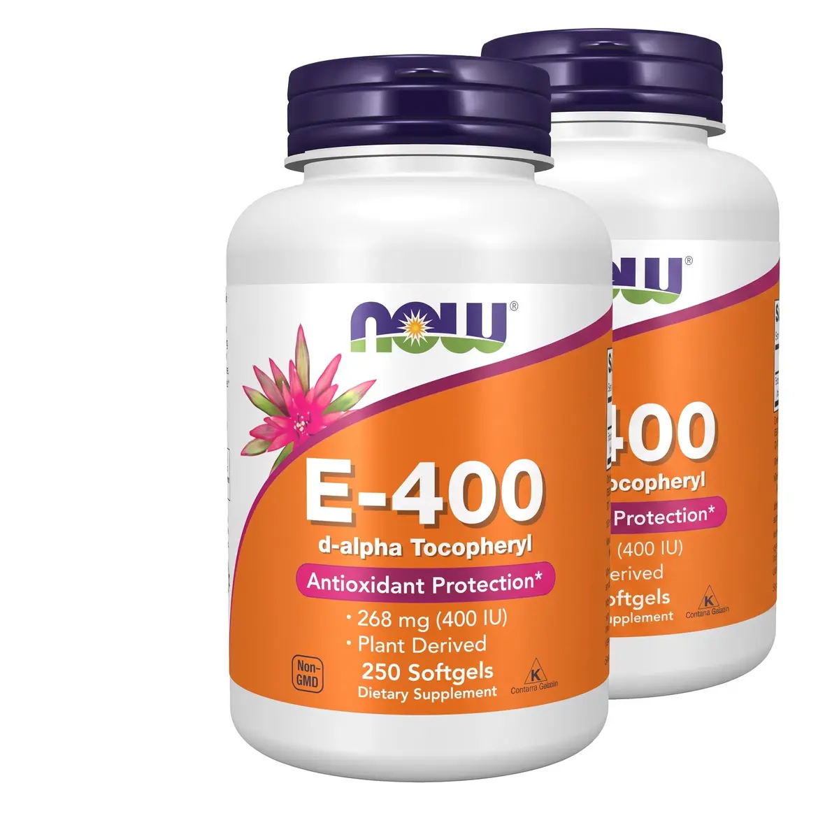 NOW Foods Vitamin E-400 IU Softgels | Antioxidant Support for Cellular & Vascular Health in India - main product image