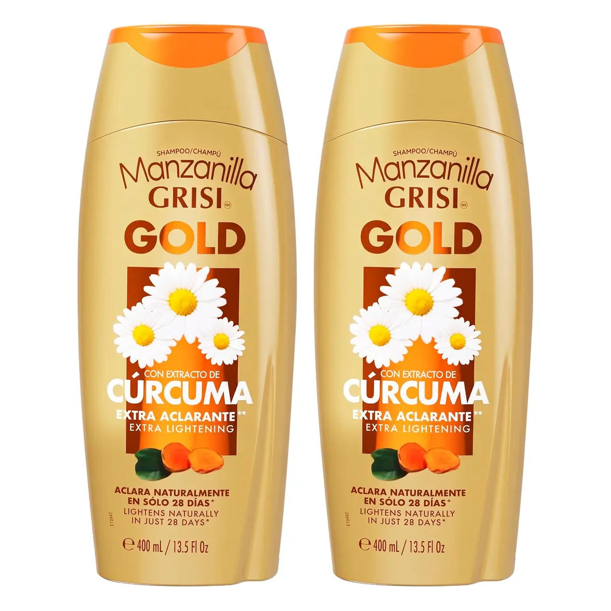 Manzanilla Grisi Extra Lightening Shampoo 13.5 Fl Oz | Brightening Chamomile & Turmeric for Soft, Luminous Hair - main product image
