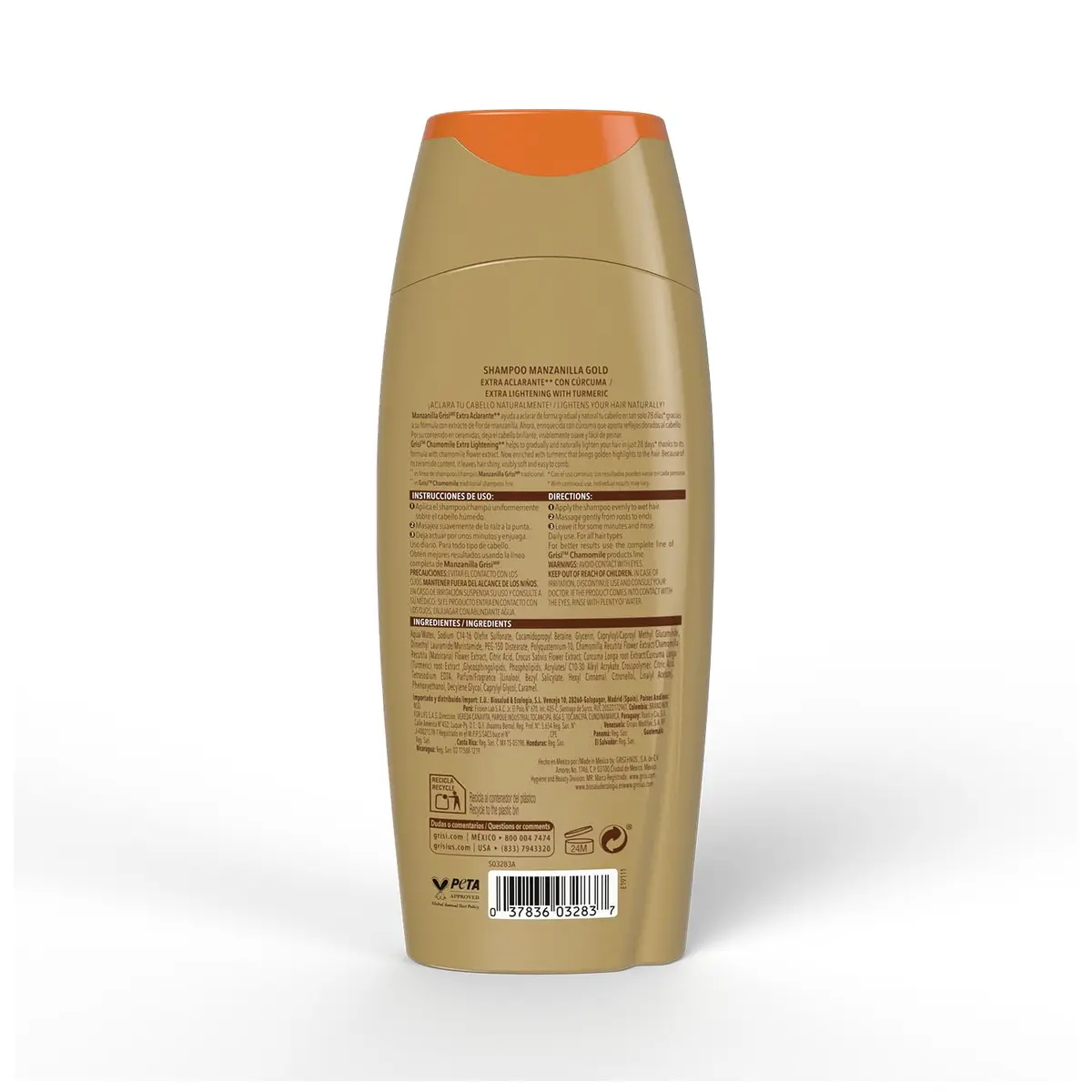 Manzanilla Grisi Extra Lightening Shampoo 13.5 Fl Oz | Brightening Chamomile & Turmeric for Soft, Luminous Hair - view 5