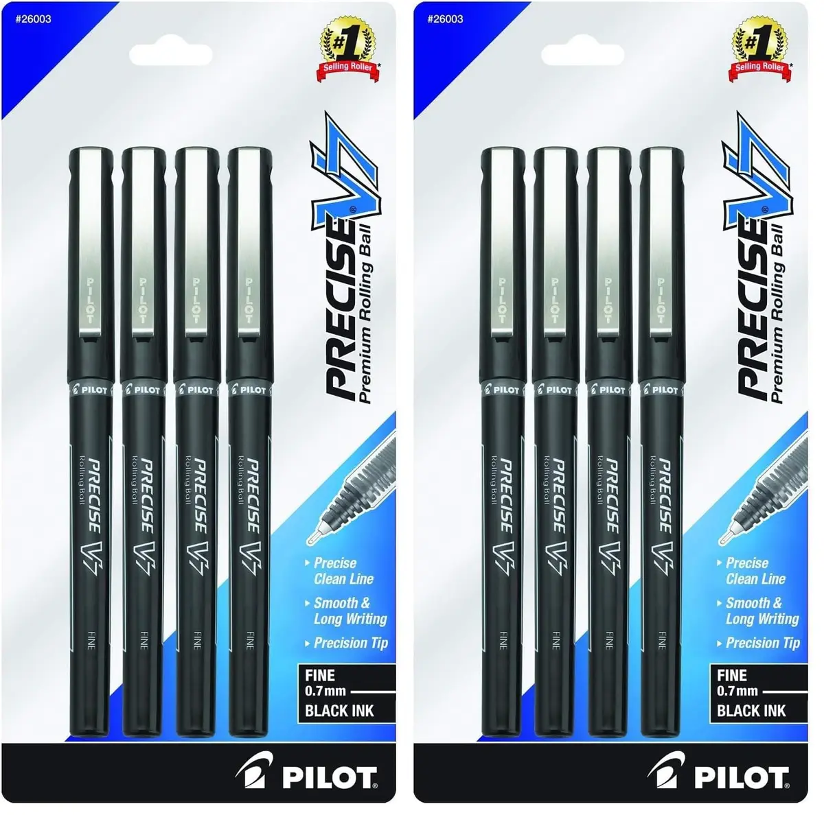 PILOT Precise V7 Liquid Ink Rollerball Pen 0.7mm | Fine Point for School & Office - main product image