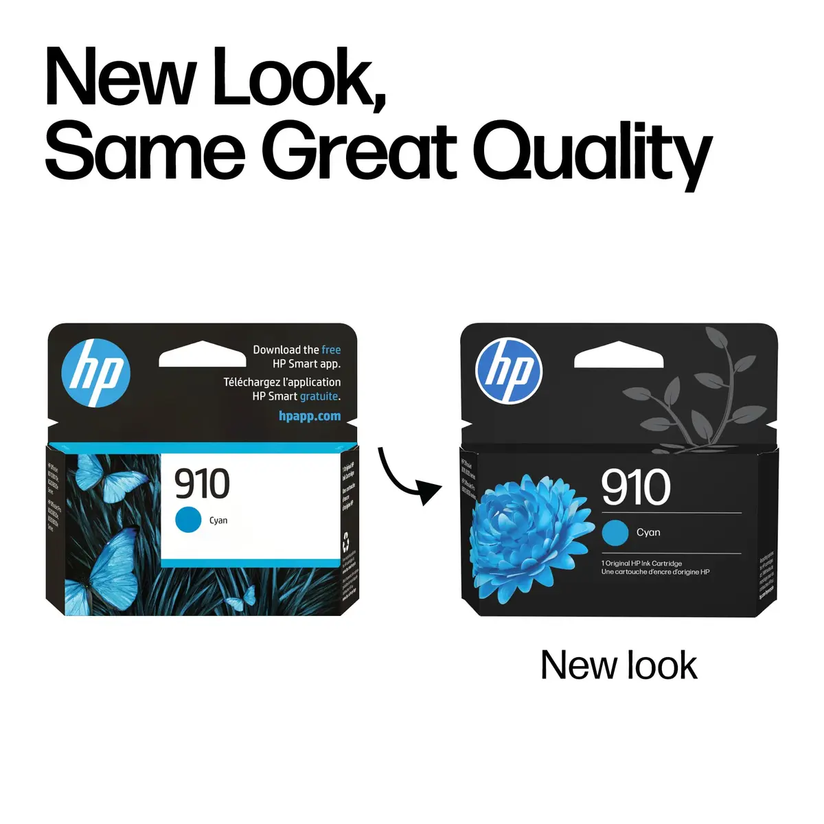 HP 910 Cyan Ink Cartridge 2 Pack | Fade-Resistant Documents & Brilliant Images - view 3