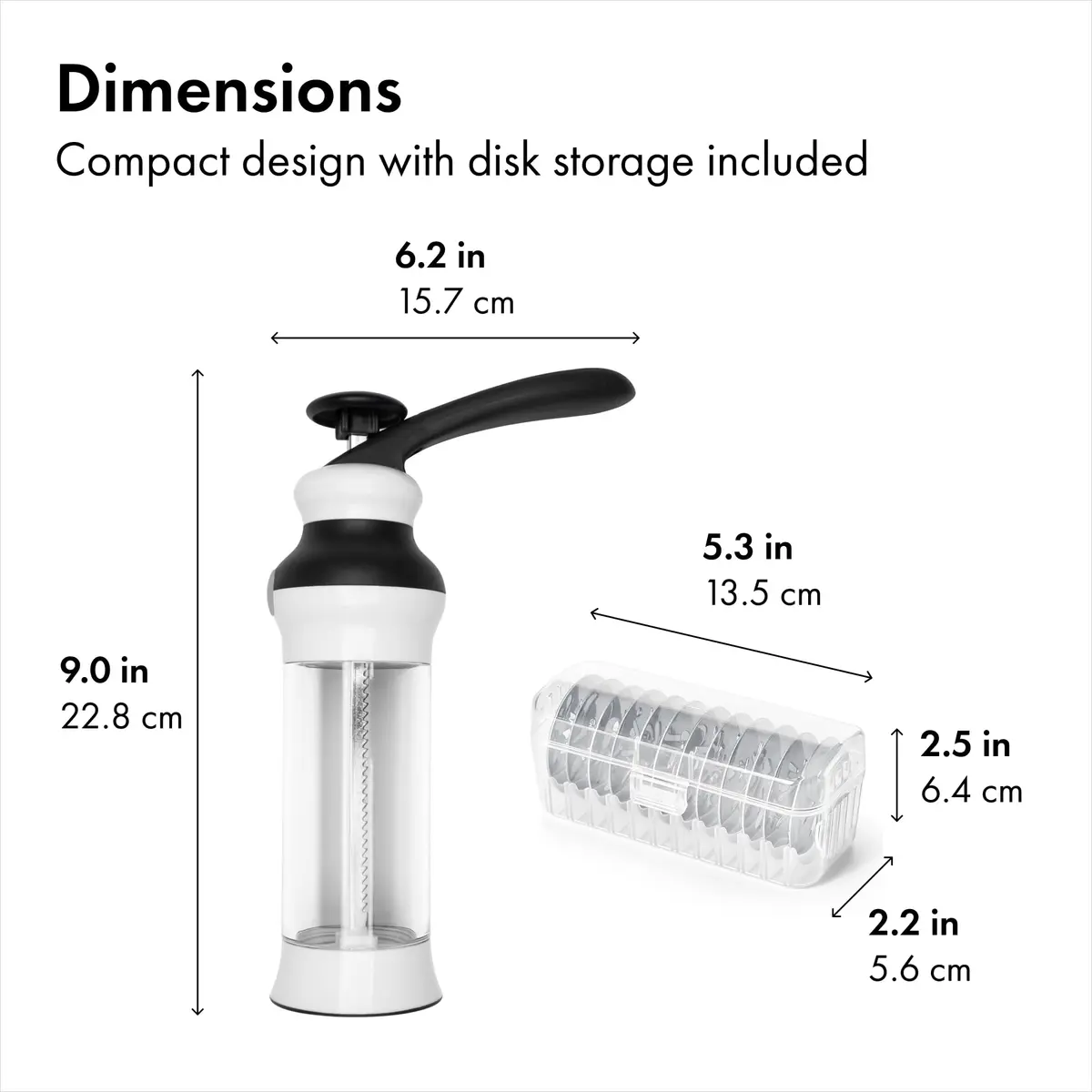 OXO Good Grips Cookie Press Set 14-Piece | Uniform Cookies with Stainless Steel Disks (100 (Pack of 2)) - view 3