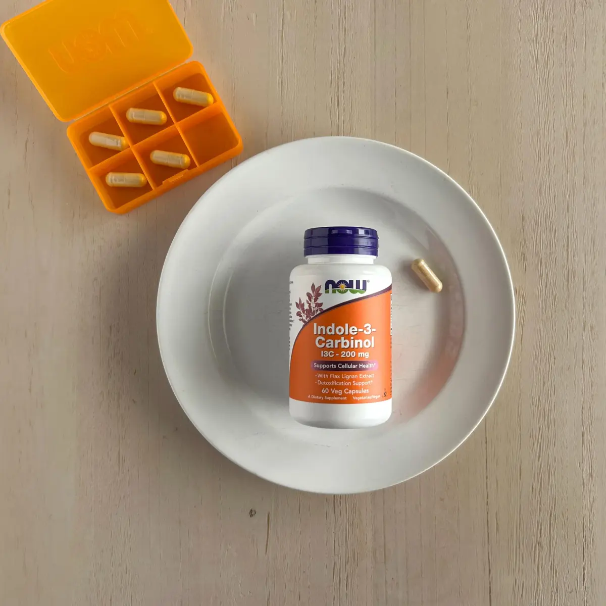 NOW Foods Indole-3-Carbinol 200 mg with Flax Lignan Extract 120 Veg Capsules (Pack of 2) | Detoxification Support with Flax Seed Lignan Extract - view 6