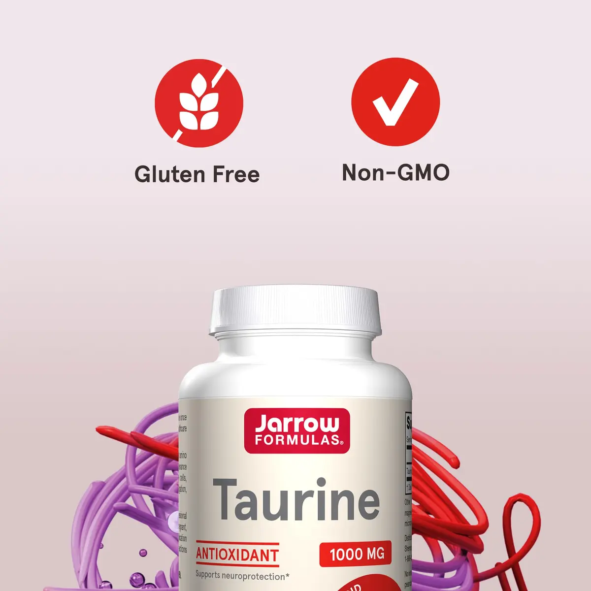 Jarrow Formulas Taurine 1000 mg Capsules | 200 Count (Pack of 2) | Amino Acid Supplement for Brain Health Support - view 5
