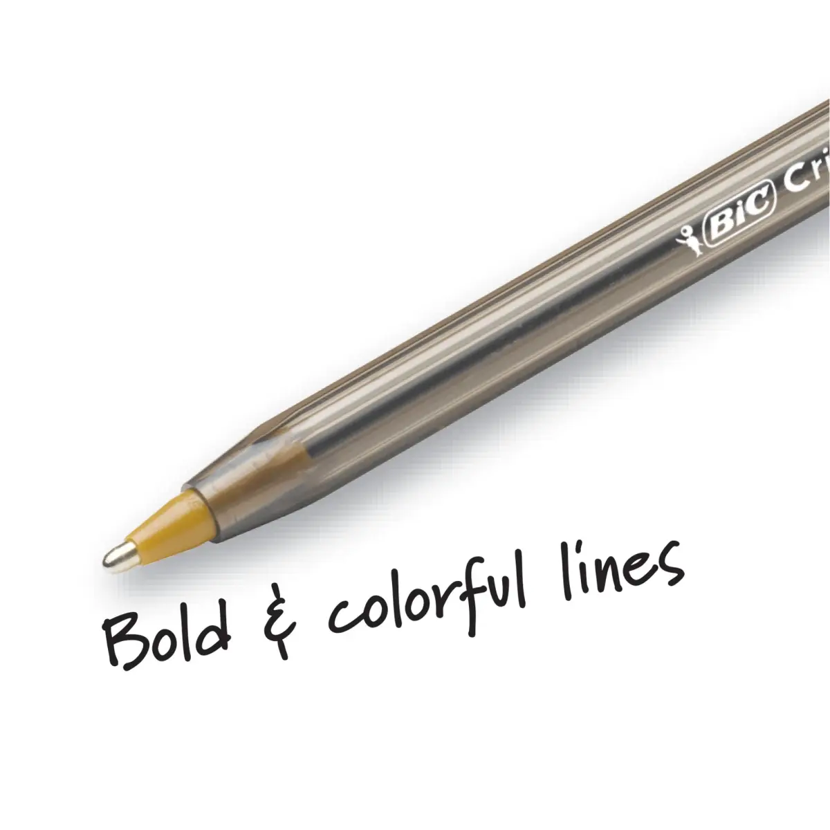 BIC Cristal Xtra Bold Ballpoint Pens, 1.6mm Bold Point, Assorted Colors, 48 Pens Total | Vivid & Dramatic Lines - view 5