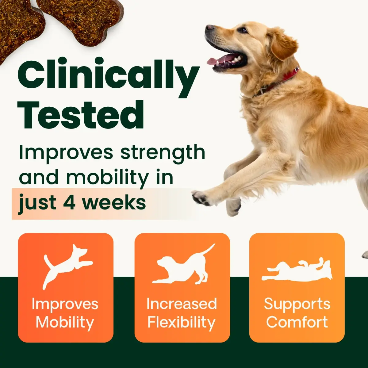 VetriScience Extra Strength Healthy Hip & Joint Chews for Dogs, 120 Chews (Pack of 2) | Advanced Joint Support for Mobility & Flexibility - view 3