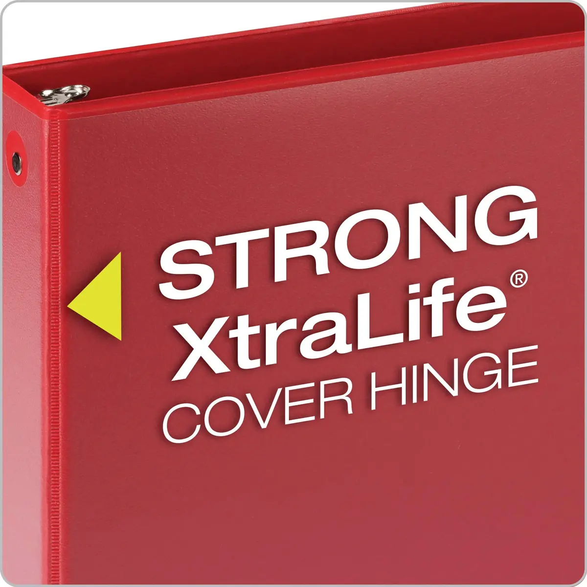 Cardinal 3 Ring Binders, Round Rings, 1.5 Inch, 350 Sheet Capacity, Pack of 8 | ClearVue Presentation View, Non-Stick, Assorted Colors - view 3