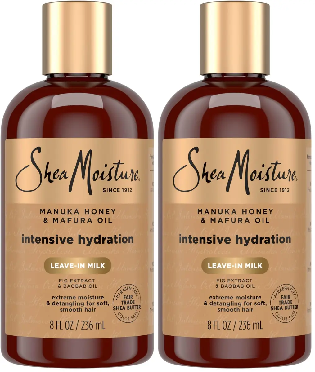 SheaMoisture Intensive Hydration Hair Milk Manuka Honey & Mafura Oil 16 fl oz (473ml) | For Dry, Brittle Hair - main product image
