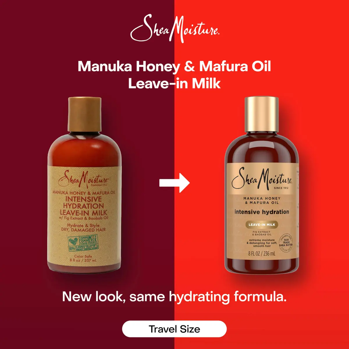 SheaMoisture Intensive Hydration Hair Milk Manuka Honey & Mafura Oil 16 fl oz (473ml) | For Dry, Brittle Hair - view 3
