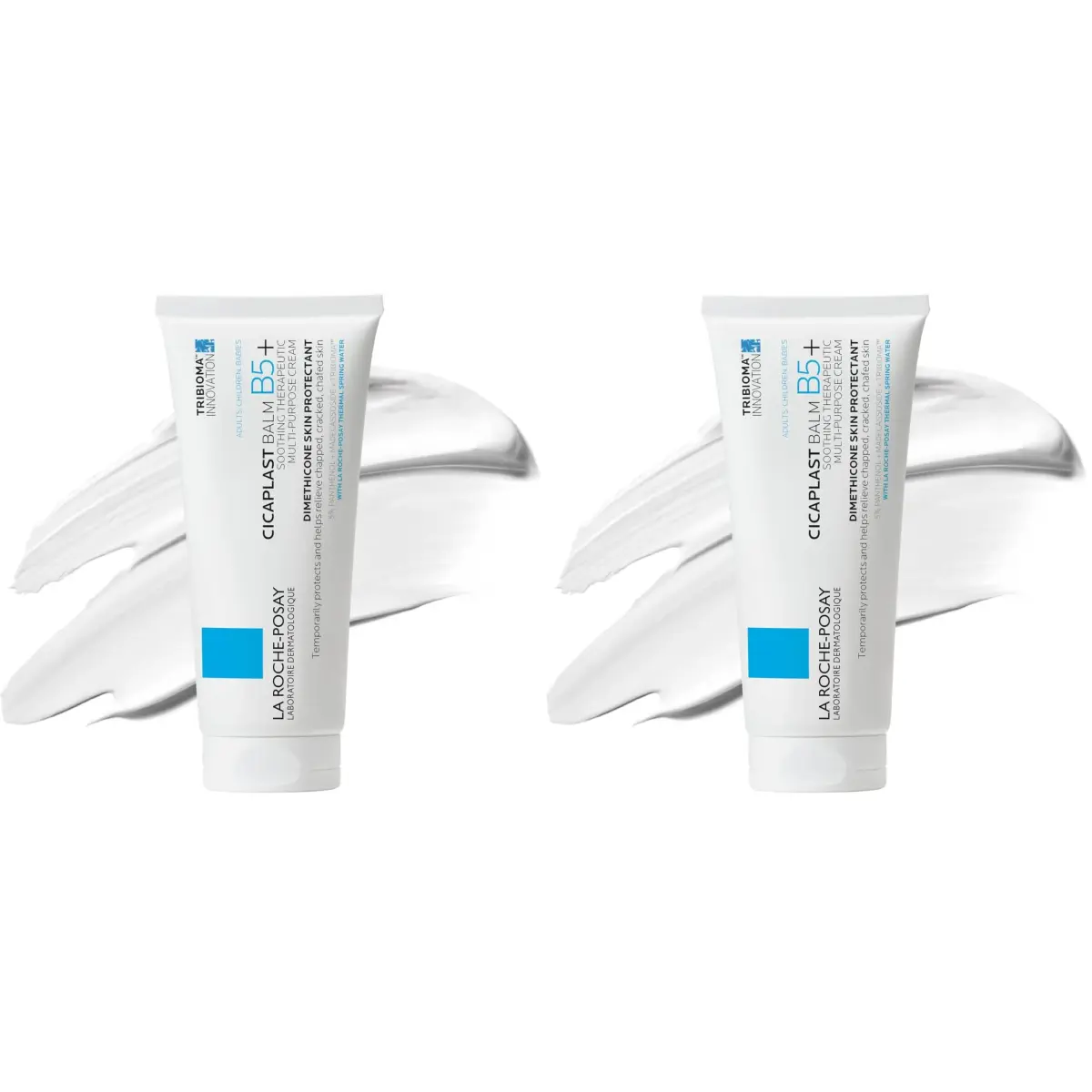 La Roche-Posay Cicaplast Balm B5+ 100ml (3.38 Fl Oz) Pack of 2 | Soothes Dry, Irritated Skin - main product image