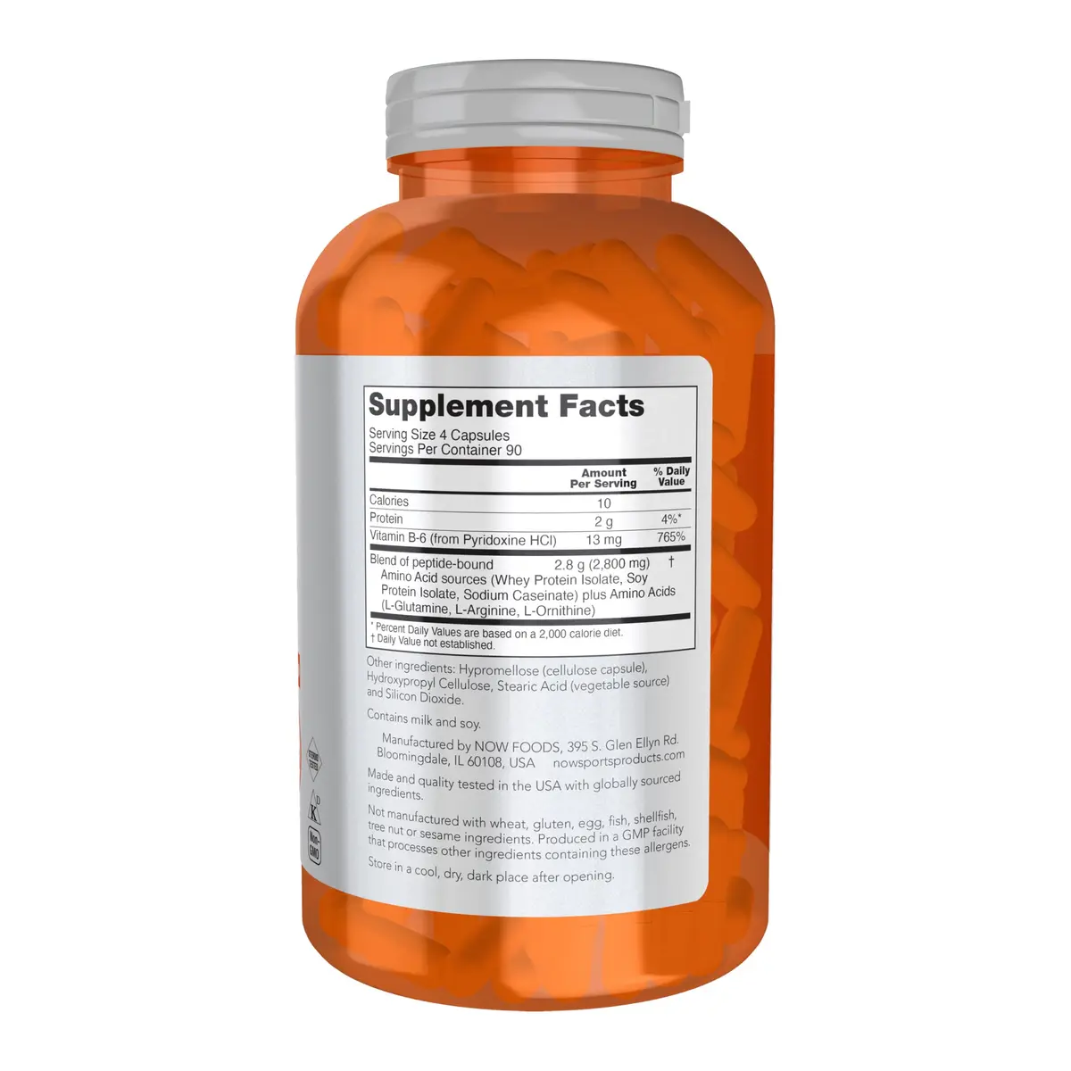 NOW Foods Amino Complete 720 Veg Capsules | Supports Muscle & Recovery in India - view 2