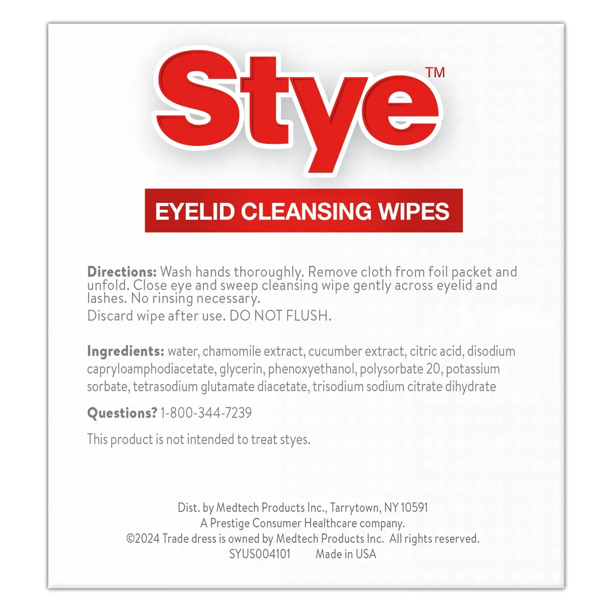 Stye Cleansing Wipes – Individually Wrapped Face Wipes Gently Remove Oil, Dirt & Contaminants, 12 Count (Pack of 2) | Ophthalmologist-Tested - view 8