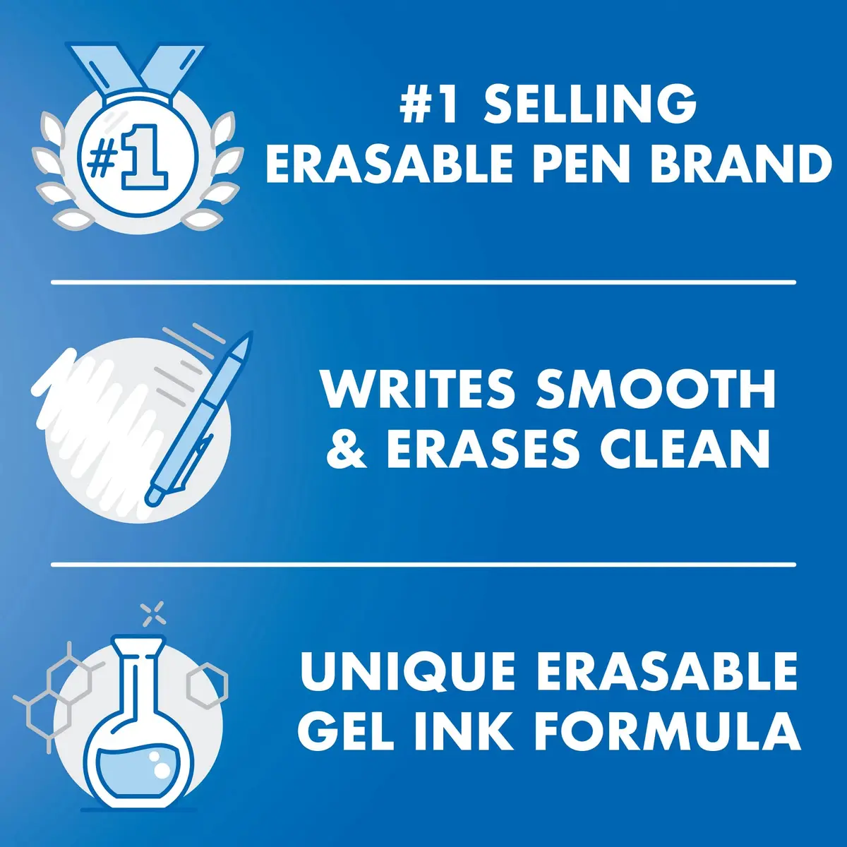 PILOT FriXion Synergy Clicker Erasable Gel Ink Pens, Extra Fine Point, 0.5mm, Assorted Ink Colors, 20 Count (Pack of 2) - view 7