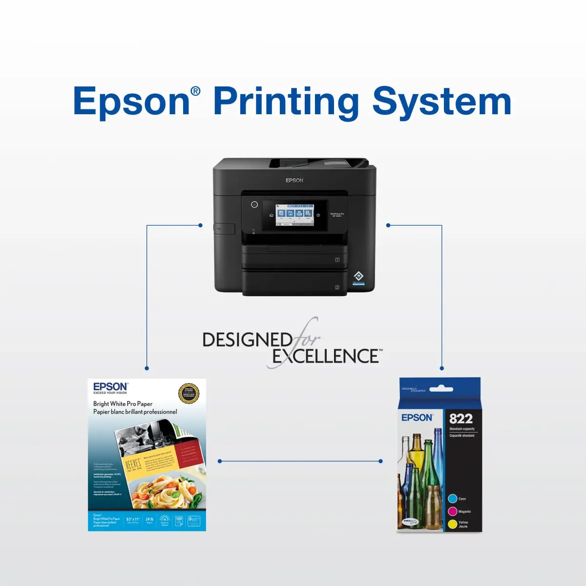 Epson 822 DURABrite Ultra Ink Standard Capacity Color Cartridge Combo Pack (2-Pack) | Pigment Ink for Sharp Text & Brilliant Colors - view 6