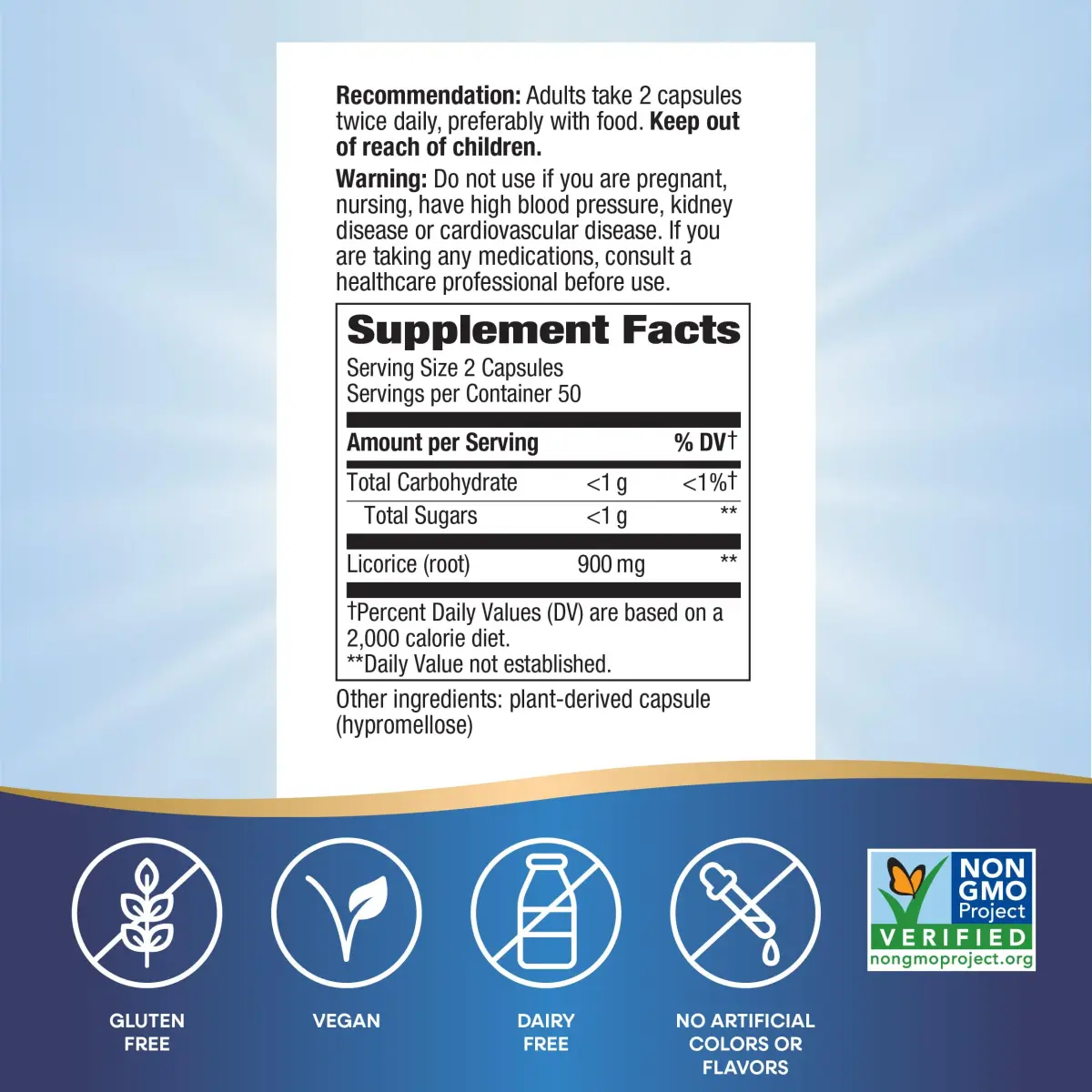 Nature's Way Licorice Root Herbal Supplement 900 mg per Serving | Traditional Digestive Support - view 5