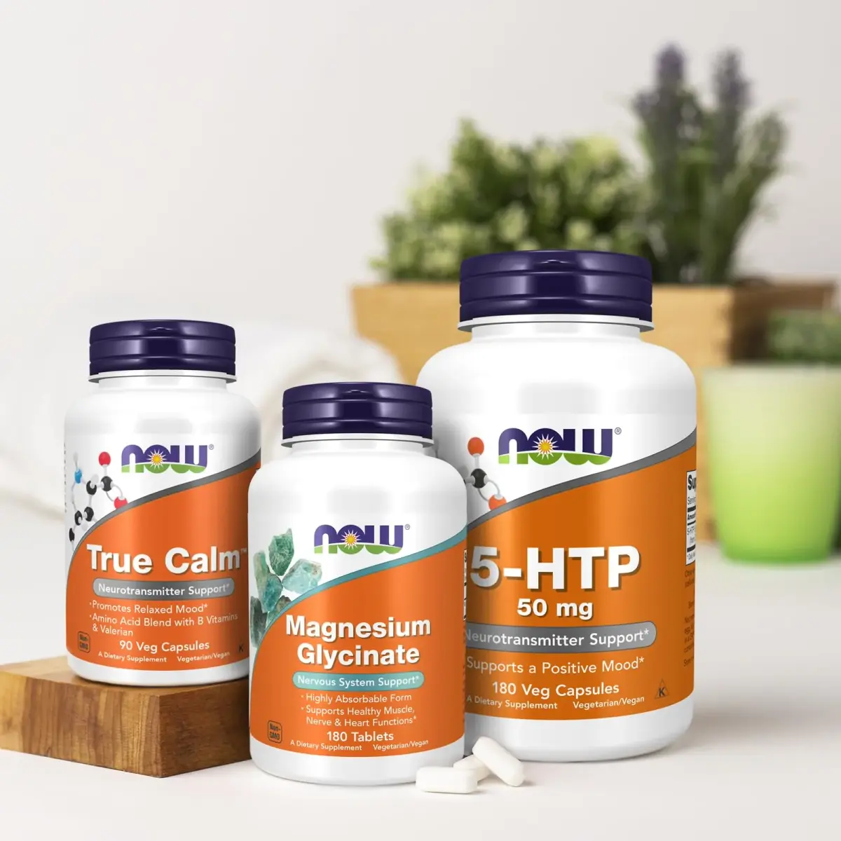 NOW Foods True Calm 90 Veg Capsules (Pack of 2) | Supports Calming Neurotransmitters - view 6